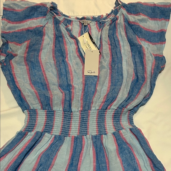 Rails Multicolor Striped  Tiered Cotton Amellia Dress M , NWT - Picture 2 of 9